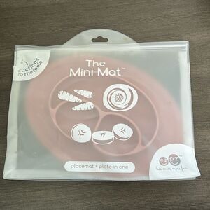 EZ PZ Mini Mat- Baby Pink Mauve- Silicone baby toddler plates